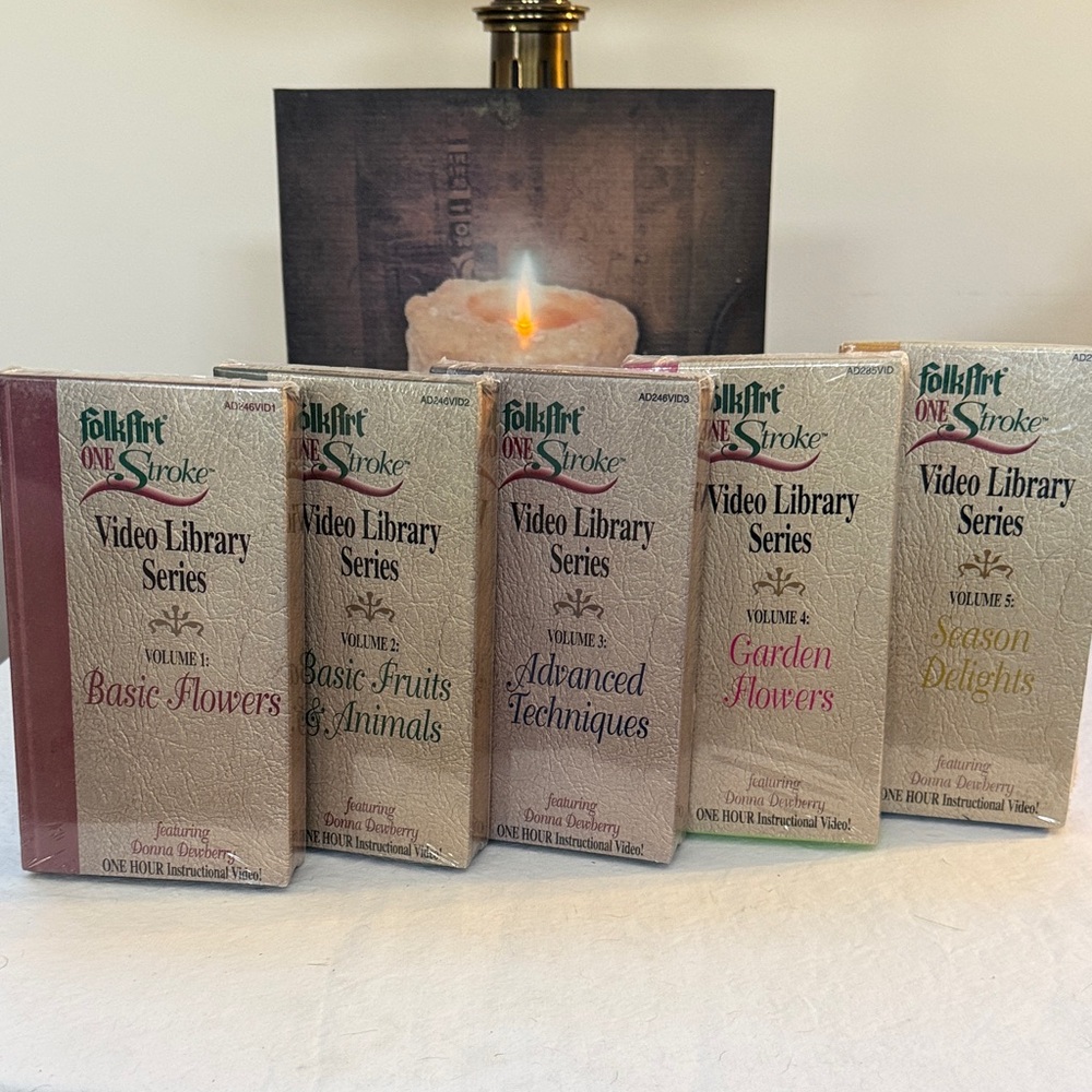 *NEW Folk One Stroke Painting DVD Video Set. Donna Dewberry